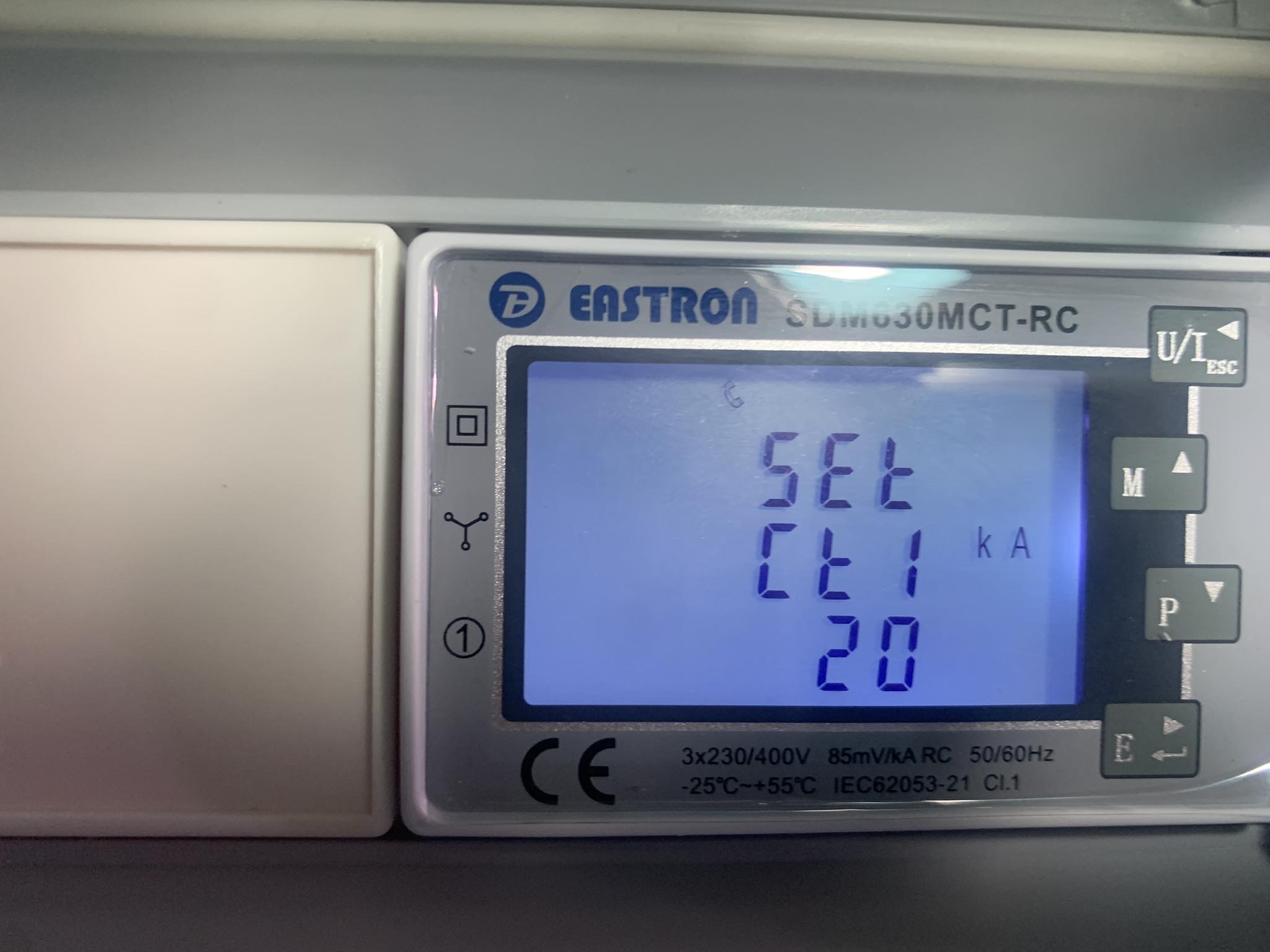 การตั้งค่า CT บนจอ LCD